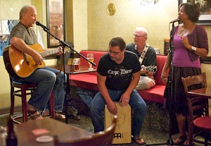 open mike at Col McGradys photoby stuart Blower